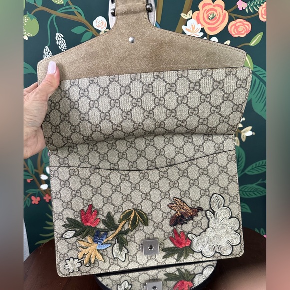 🦄💃 GUCCI RARE DIONYSUS Embroidered GG Supreme Coated Canvas - Picture 8 of 16